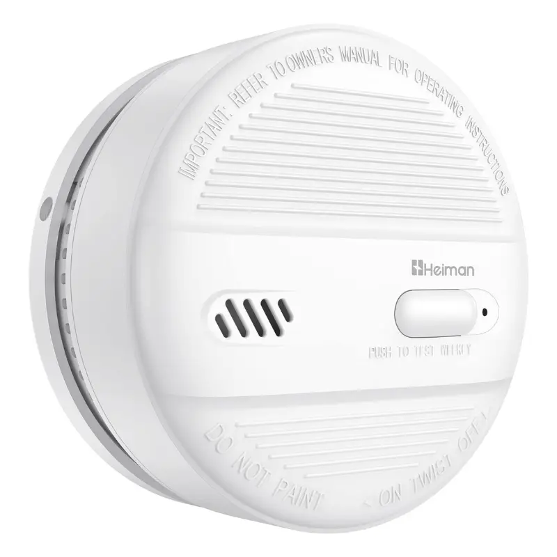 HEIMAN Smoke Detector with 9V Battery Fire Alarm