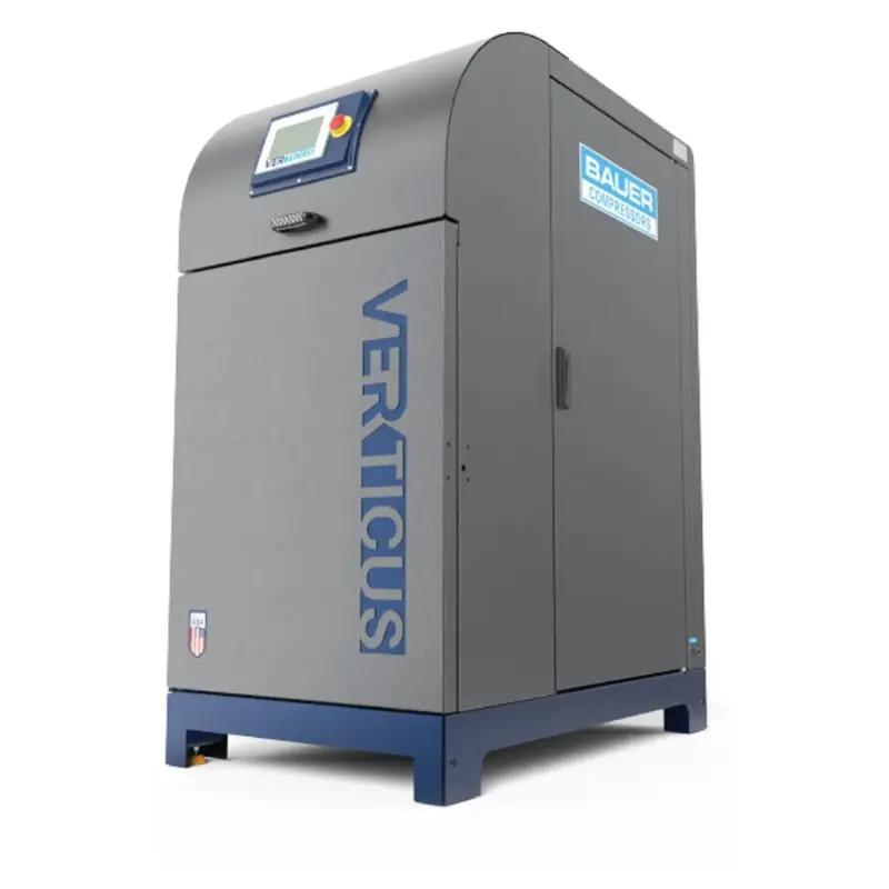 BAUER 5000 PSI Enclosed High Pressure 4-Stage Breathing Air Compressor