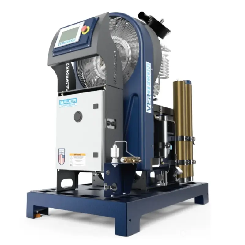 BAUER 6000 PSI Open High Pressure 5-Stage Breathing Air Compressor