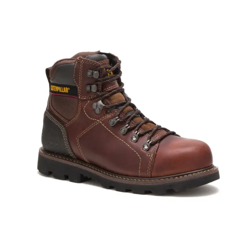 Caterpillar Alaska 2.0 Steel Men Toe Work Boot Brown